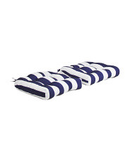 2pk 20x20 Cabana Stripe Tufted Outdoor Chair Cushions | Marshalls