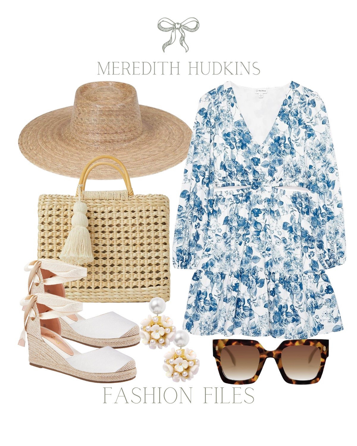 Meredith hudkins, Women’s fashion, cut out dress, blue and white dress, Spring fashion, ootd, woven purse, straw purse, pearl earrings, flower earrings, sunglasses, tortoise sunglasses, platform lace up sandals, wedges, women’s shoes, coin ring, straw sun 

#LTKSaleAlert #LTKStyleTip #LTKFindsUnder50