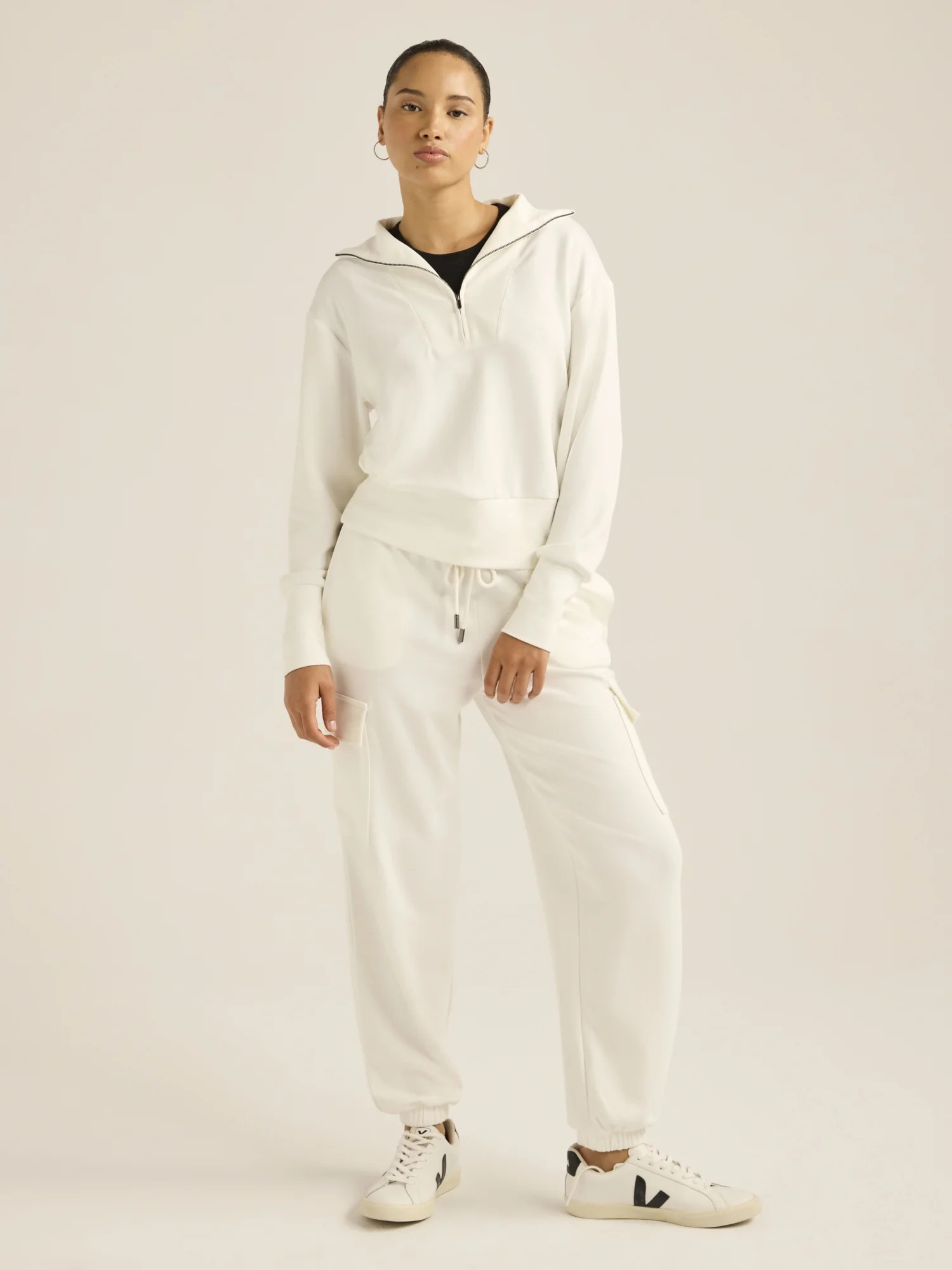 Scoop Women’s & Women's Plus Ultimate ScubaKnit Half Zip Sweatshirt, Sizes XS-4X - Walmart.com | Walmart (US)