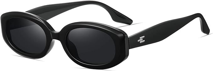Fozono Trendy Skinny Oval Sunglasses for Women Men Retro 90s Fashion Narrow Square Rectangle Sung... | Amazon (US)