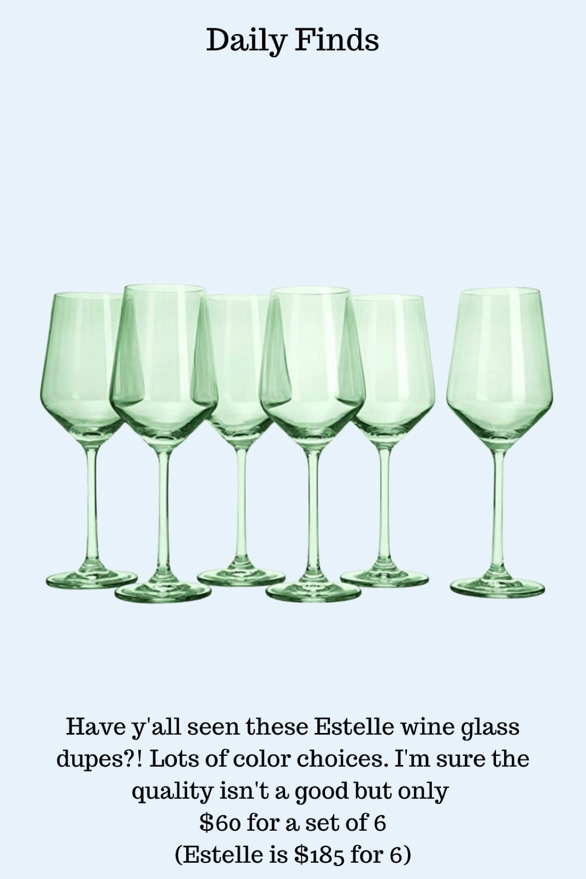 estelle wine glass dupe 

#LTKunder100