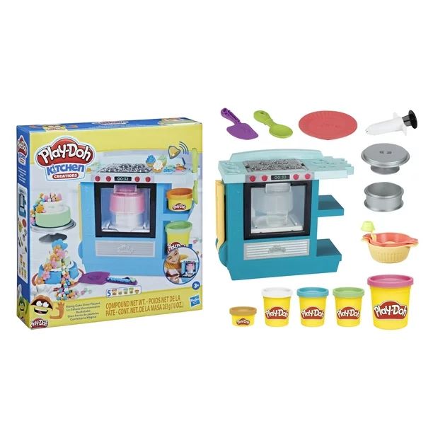 Play-Doh Kitchen Creations Rising Cake Oven Playset, 5 Cans (10 Ounces), Non-Toxic - Walmart.com | Walmart (US)