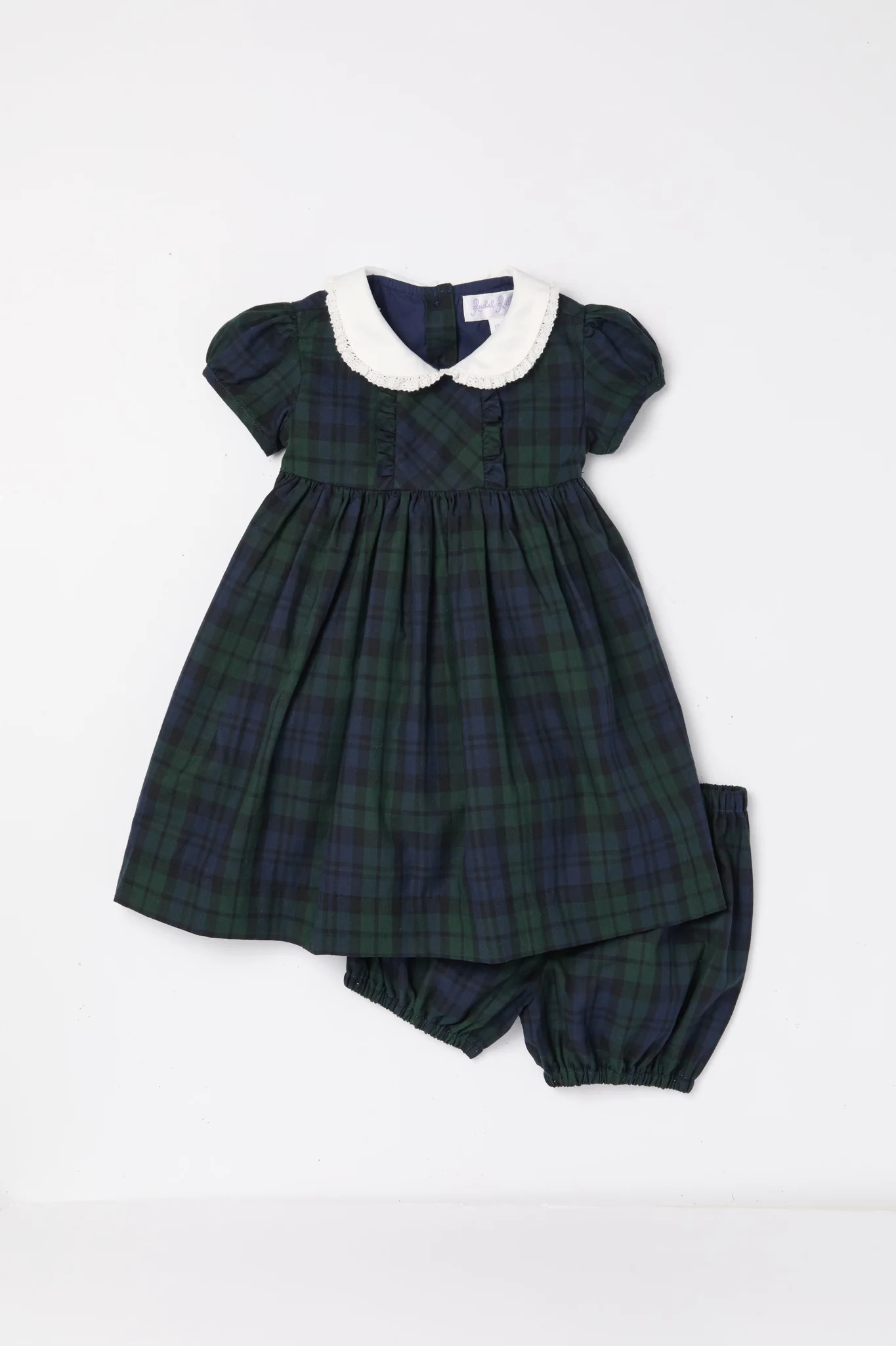 Exclusive Blackwatch Frill Front Dress and Bloomers Set | Tuckernuck (US)