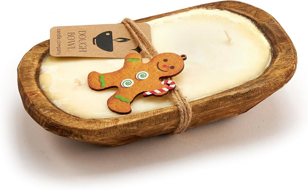 Gingerbread Soy Candle - 3 Wick Candle Essential Oil Wax Melts, Rustic Farmhouse Decor Odor Elimi... | Amazon (US)