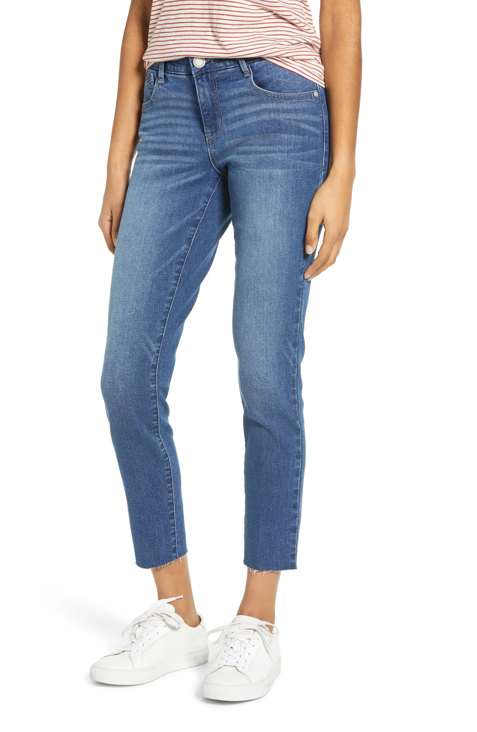 'Ab'Solution Raw Hem Ankle Skinny Jeans | Nordstrom