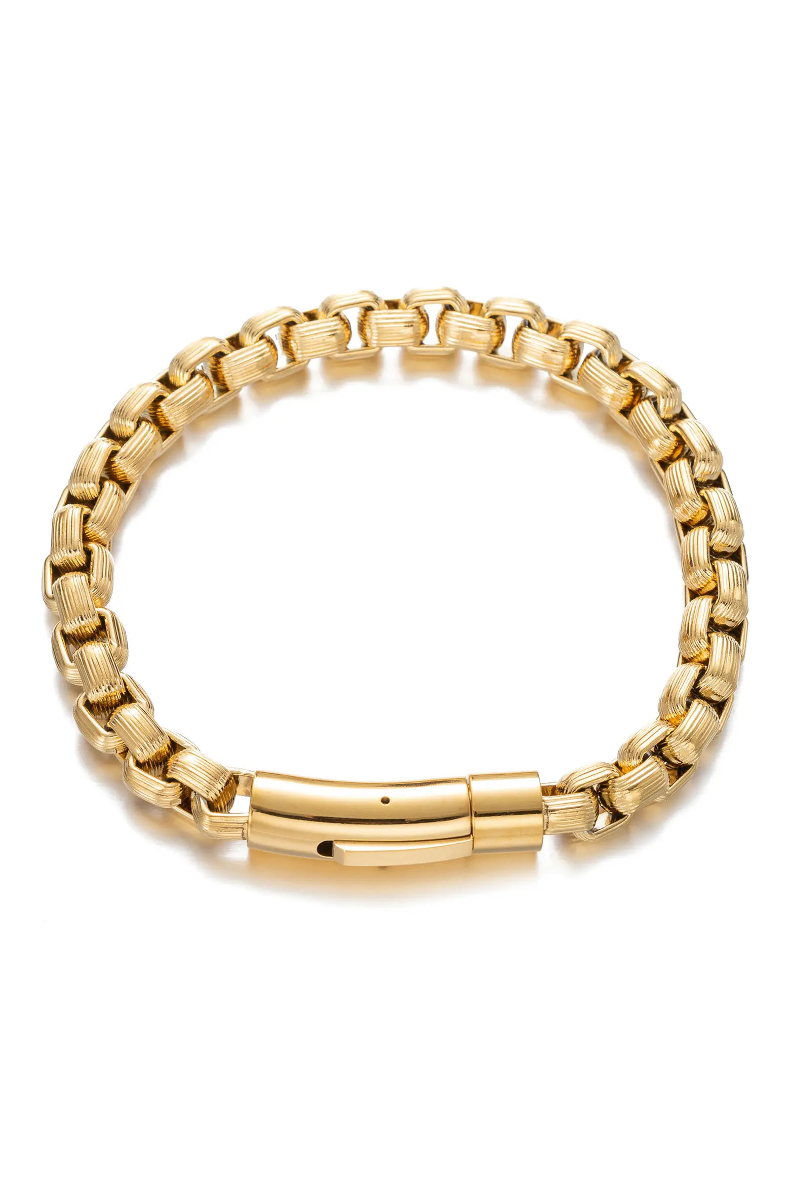 EYE CANDY LOS ANGELES 18K Gold Plated Jacob Braided Titanium Bracelet (Women) | Nordstromrack | Nordstrom Rack