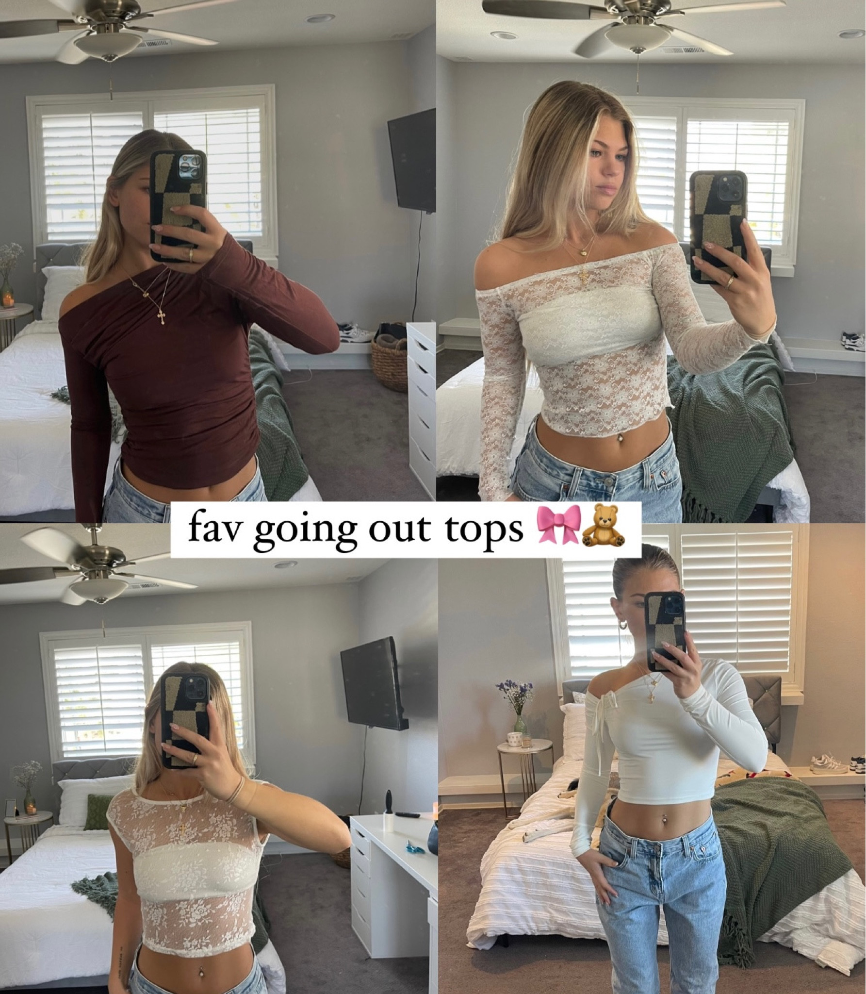 my essential going out tops 💌 #goingouttops #amazonfinds #haul 