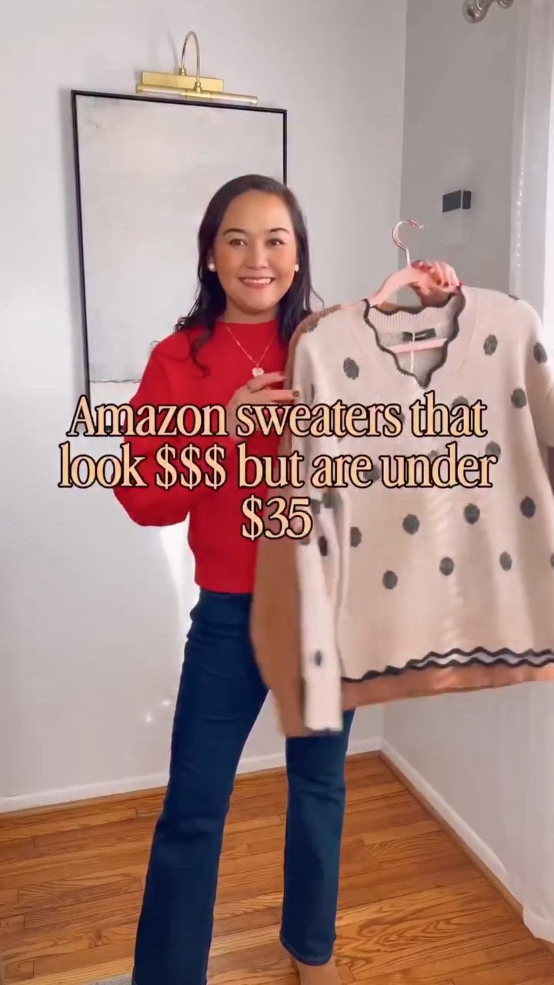 Three outfits. Three sweaters. All under $35, Comment SHOP below to receive a DM with the link to this post on my LTK ⬇ https://liketk.it/5GHet 

This is your sign that Amazon sweaters can look chic, flattering, and mom-life approved—without looking cheap.

I styled these for real life: errands, casual dinners, school pickup, and everything in between. Neutral, timeless, and easy to mix with what you already own 🤎

✨ Which one is your favorite: stripes, classic neutral, or polka dots?

Affordable fashion doesn’t have to mean boring.

amazon sweaters under $35, affordable sweaters for women, amazon fashion finds, budget friendly sweaters, fall outfits for women over 40, casual mom outfits, affordable mom fashion, amazon outfits women, neutral sweaters women, everyday sweater outfits, fall outfit, winter outfit 

#ltkootd #ltkseasonal #ltkgiftguide

#LTKHoliday #LTKgrwm #LTKootd