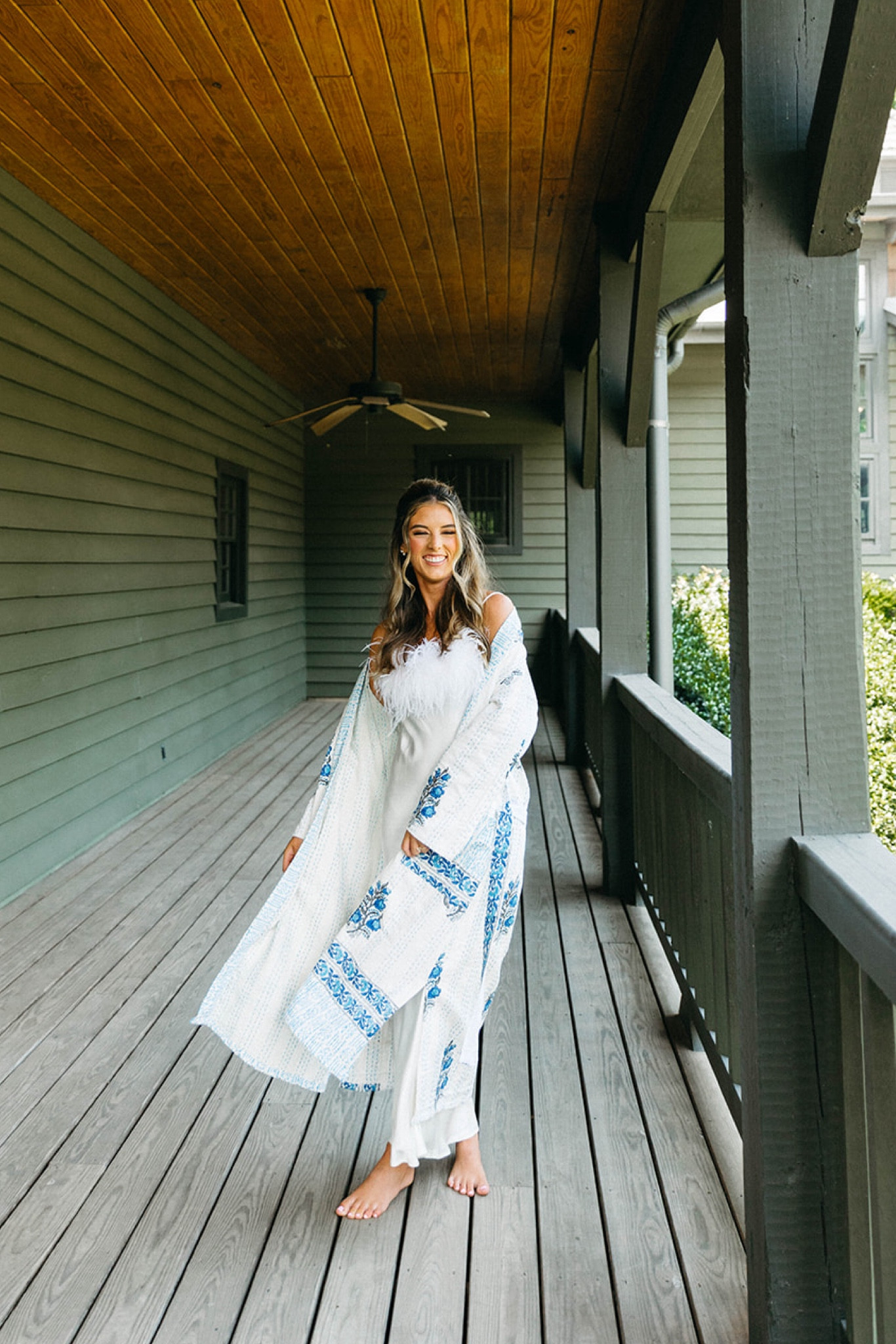 Robe was a custom — slip dress was Daily Sleeper 🤍 Getting ready outfit on my wedding day!  

#LTKWedding #LTKSaleAlert #LTKStyleTip