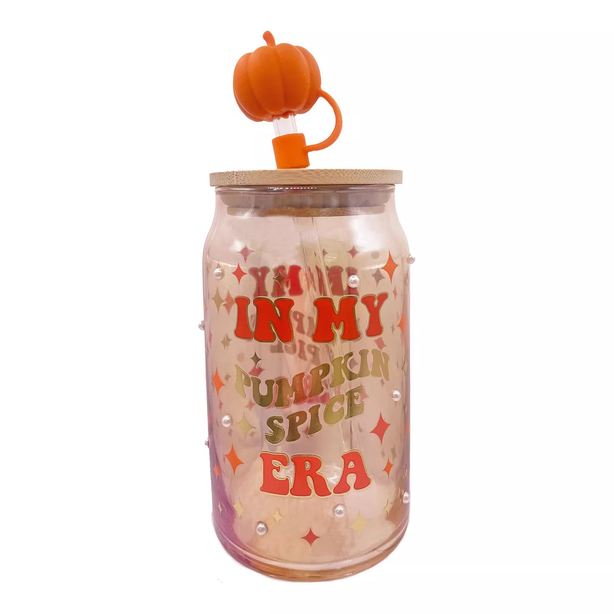 Dwell Studio Pumpkin Spice Era Glass Tumbler | Kohl's