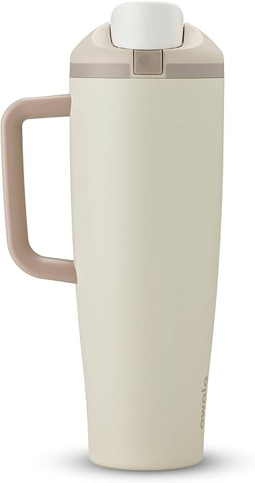 Owala FreeSip Tumbler - Stainless Steel - 40-oz. - Tan (Lightly Toasted) | Amazon (US)