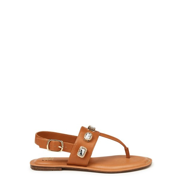 Madden NYC Women's Jeweled Thong Sandals - Walmart.com | Walmart (US)