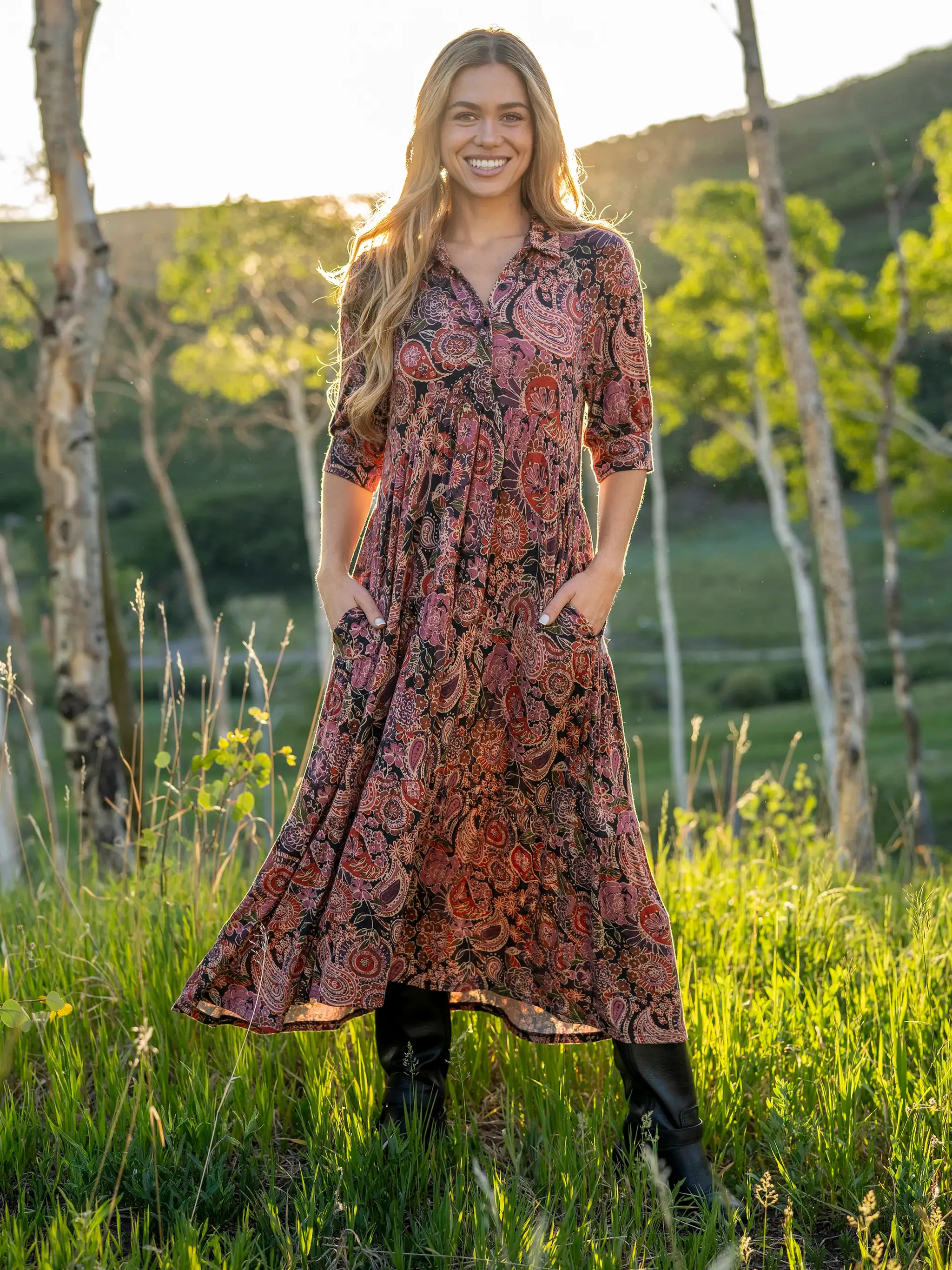 Rebecca "ButterSoft" Midi Dress | Natural Life