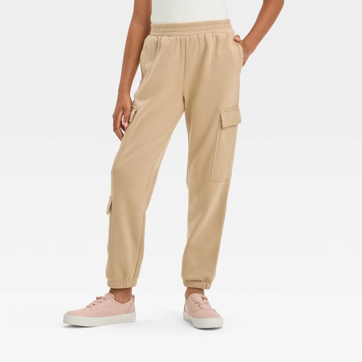 Girls' Cargo Fleece Pants - art class™ | Target