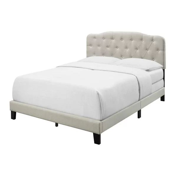 King Beige Keagan Upholstered Standard Bed | Wayfair North America