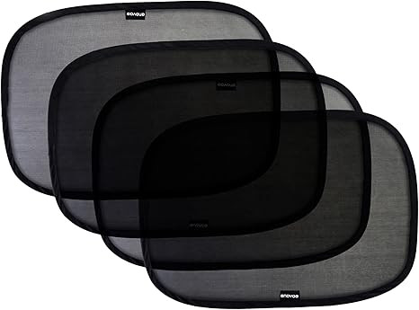 Enovoe Car Window Shade - (4 Pack) - 21"x14" Premium Cling Sunshade for Car Windows - Sun, Glare ... | Amazon (US)
