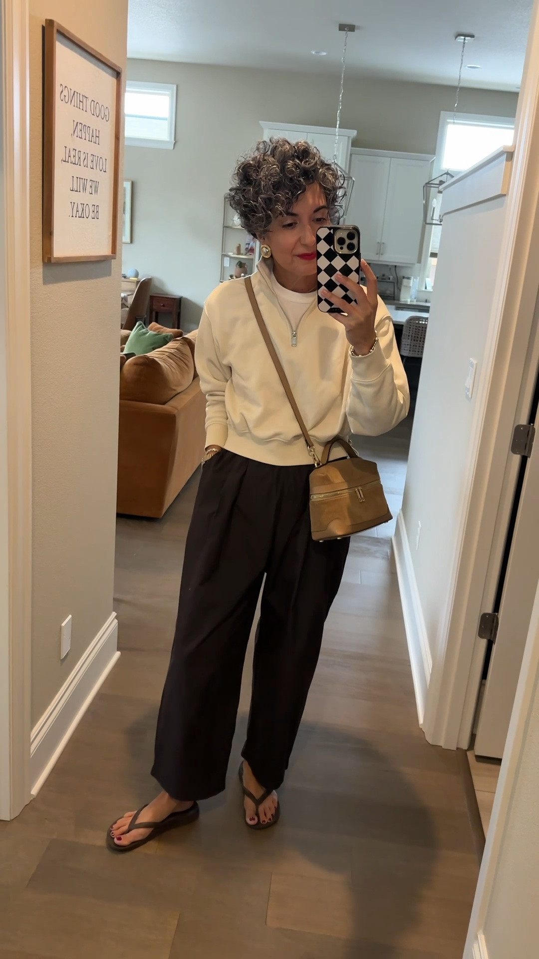 Saturday daytime OOTD Wearing a small in pants. Sweatshirt is older but I linked an identical one!

#LTKgrwm #LTKootd