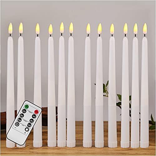 Duduta White Flameless Taper Candles with Remote, Flickering Realistic LED Battery Window Candles... | Amazon (US)