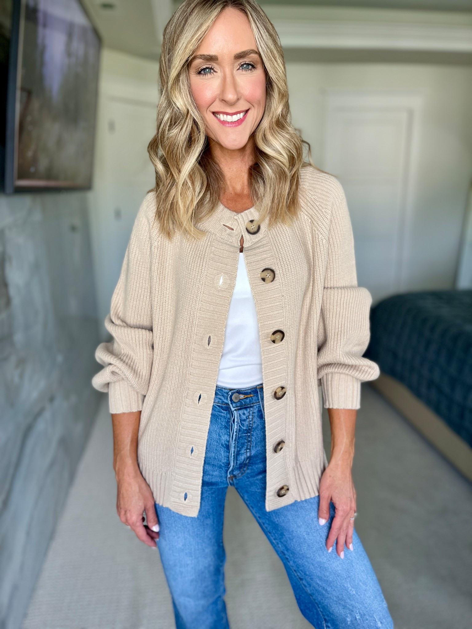 Fall fashion….knit cardigan. Wearing a small. 

#LTKSeasonal #LTKFindsUnder50 #LTKOver40