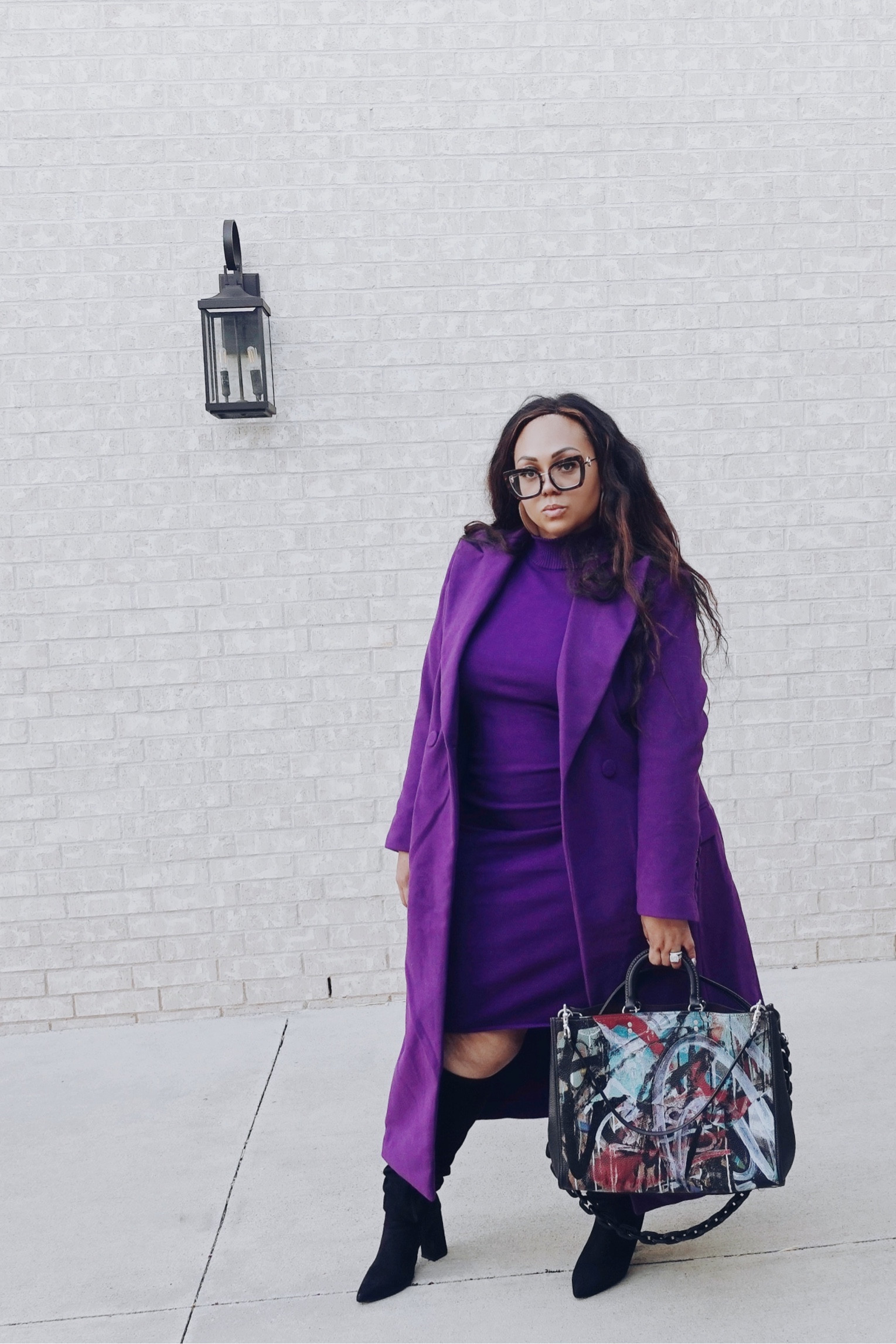 Todays ootd is inspired by the weather! This coat and dress are easy to style anything with. 
Coat and Dress are the Sergio Hudson target collection. Boots from shop akira. Bag is Coach and Earrings from stylist J. Bolin

#LTKworkwear #LTKcurves #LTKshoecrush
