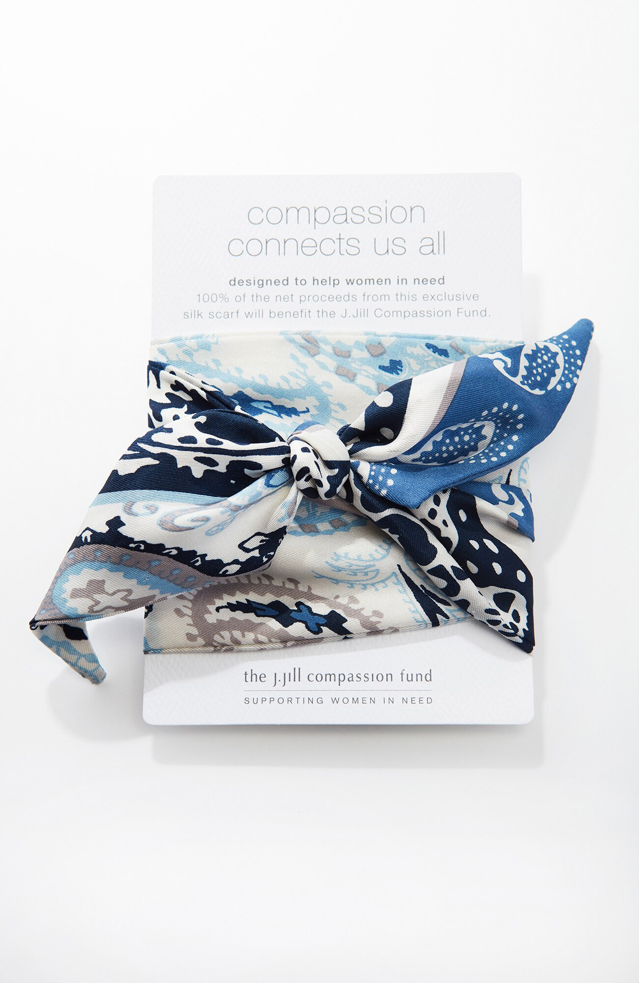 COMPASSION FUND PAISLEY SKINNY SCARF | j.jill.com (US)