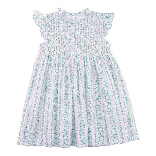 Smocked Floral Vines Dress | Cecil and Lou