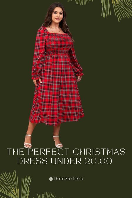 The perfect holiday dress under 20.00 

#LTKplussize #LTKSeasonal #LTKHoliday