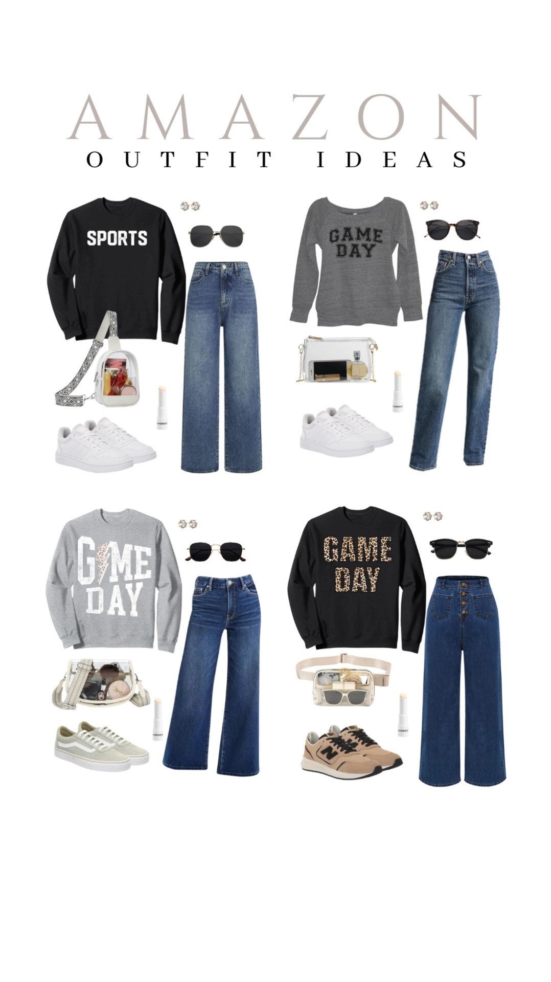 Get ready for game day! Easily put together the perfect outfit!
game day style, tailgate ready, casual chic, team spirit, amazon fashion, affordable finds, on the go style, mom outfit

#LTKU #LTKSeasonal #LTKStyleTip