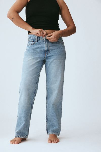 Baggy Low Jeans - Light denim blue - Ladies | H&M US | H&M (US + CA)