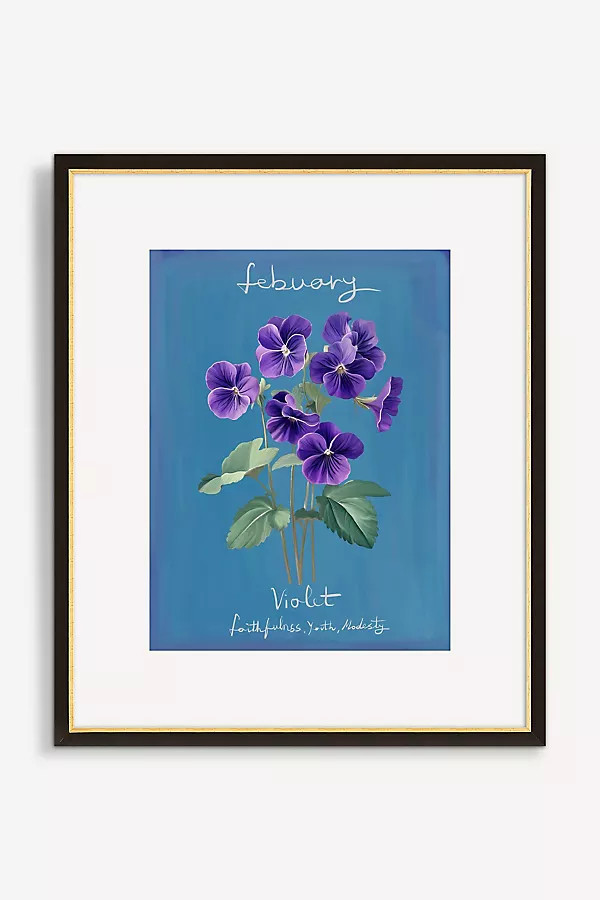 Birth Flower Wall Art | Anthropologie (US)