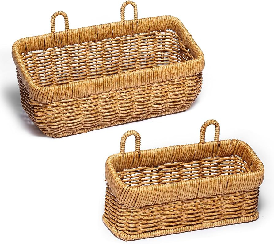 2 PCS Hanging Storage Baskets,Shower Organiser With Hooks, Bathroom Storage Accessory Shelf Organ... | Amazon (US)
