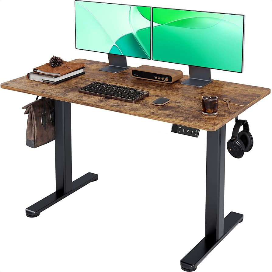 Claiks Electric Standing Desk, Adjustable Height Stand up Desk, 24x48 Inches Sit Stand Home Offic... | Amazon (US)