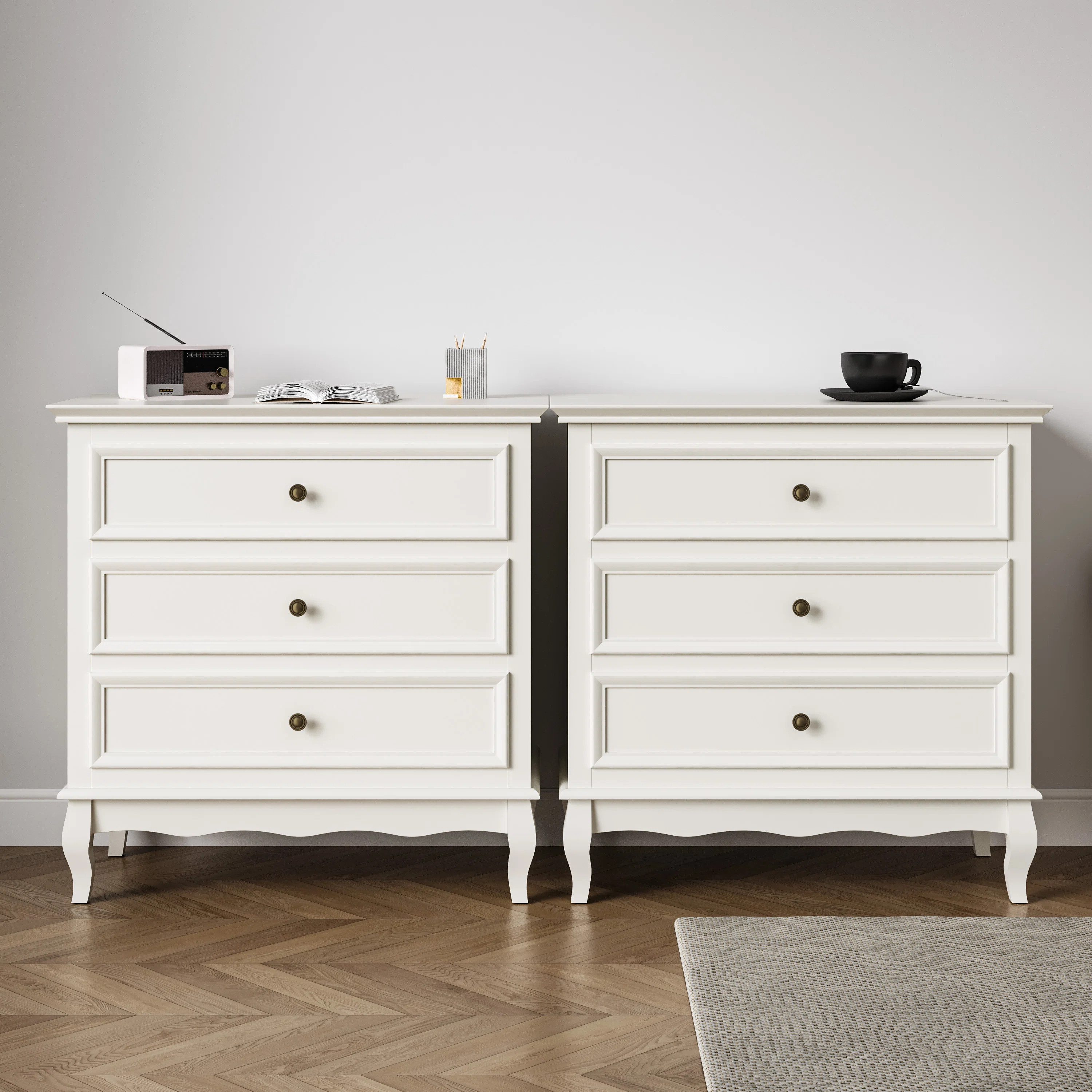 Charlton Home® Fysher 3 - Drawer Dresser Set Of 2 | Wayfair | Wayfair North America