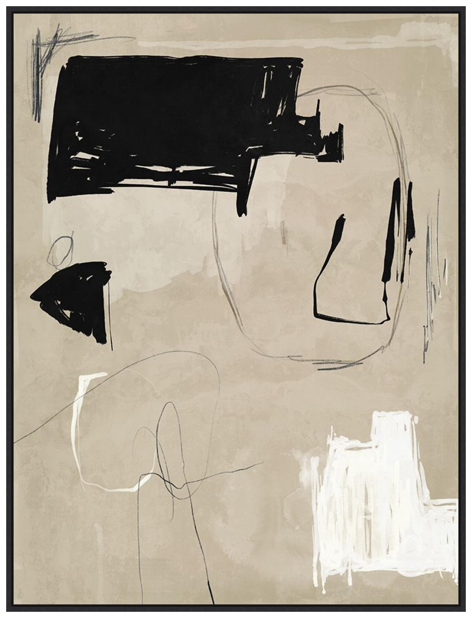 Amanti Art Framed Canvas Wall Art 42x32 Back To The Drawing Board III by Urban Road, Framed Wall ... | Amazon (US)