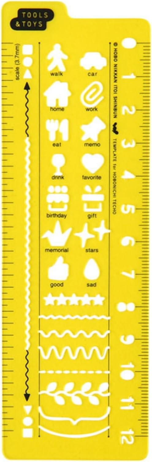 Hobonichi Techo Accessories Hobonichi Stencil - Schedule | Amazon (US)