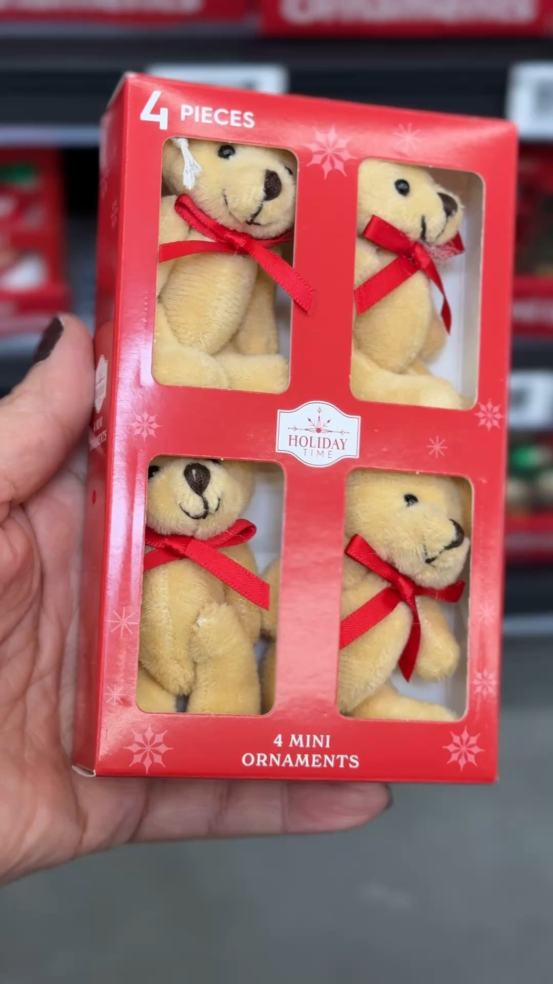 The sweetest mini teddy bear Christmas ornaments! 🧸🎄 This set of 4 posable bears would be adorable on a Christmas tree, tucked into a wreath, or tied onto a special gift for an extra festive touch.

#LTKHome #LTKSeasonal