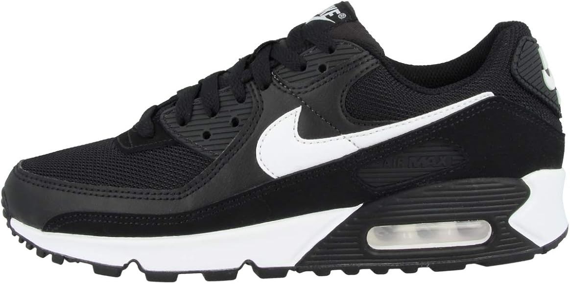 Nike Women's Air Max 90 White/Black-White (DH8010 101) | Amazon (US)