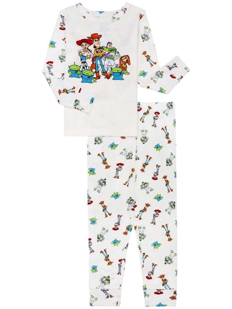 Character Toddler Viscose Unisex 2-Piece Pajama Set, Sizes 12M-5T | Walmart (US)