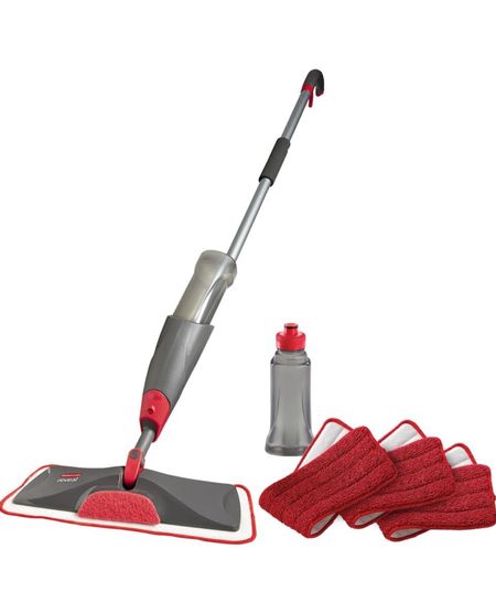 Amazon find Rubbermaid Microfiber Reveal Spray Mop Floor Cleaning Kit with 3 Microfiber Wet Pads, 1 Solution Refillable Bottles for Wet & Dry Use, Washable & Reusable Pads, Cordless, for All Floor Types

#LTKhome