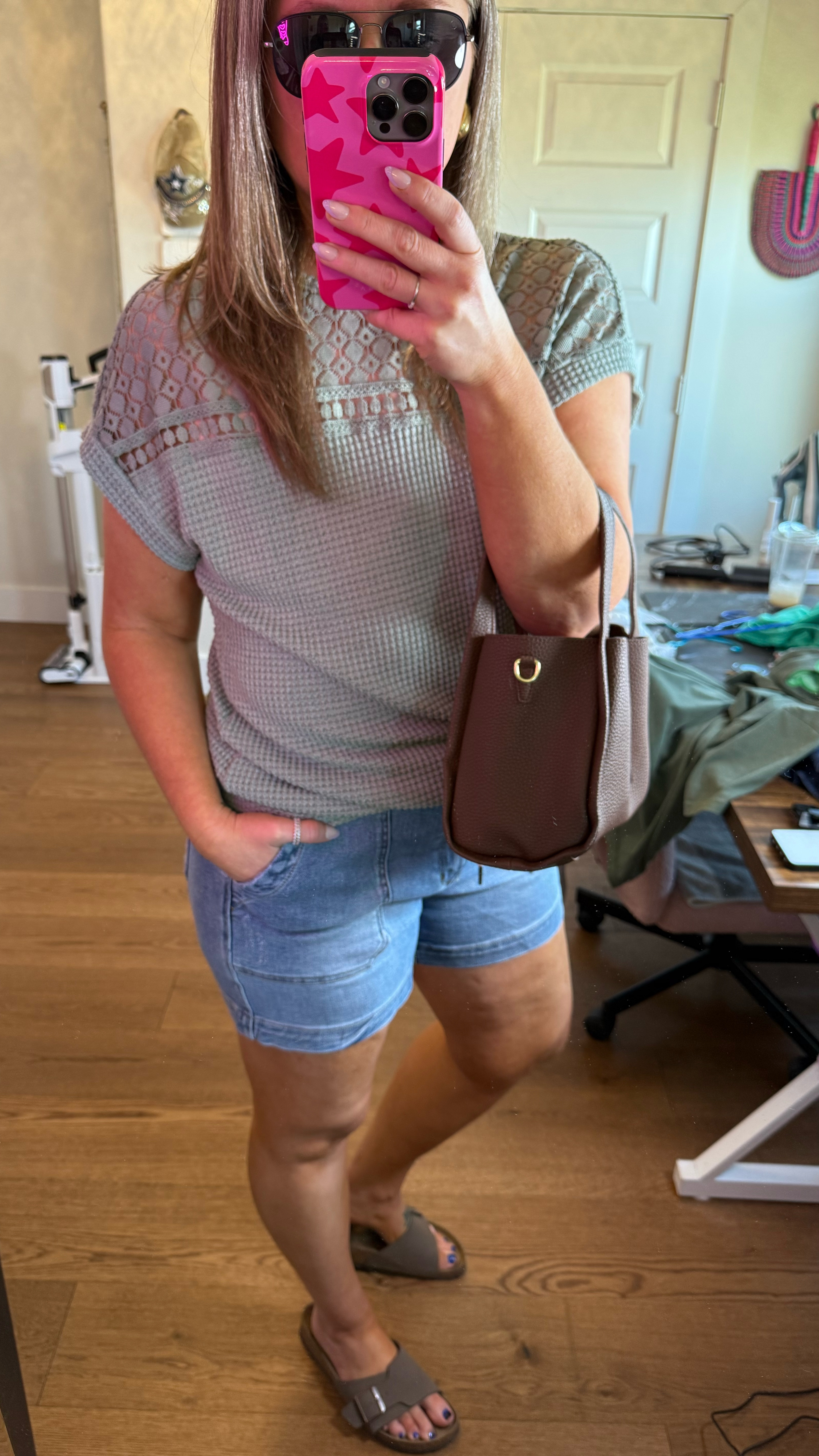 Day 11 of 30 Outfits in 30 Days – Cute, Comfy & Casual! Keeping it breezy today with these Judy Blue drawstring shorts – the perfect mix of comfy and stylish! Paired with a gorgeous textured top with an embellished neckline, easy slip-on sandals, and a cool pair of sunnies to finish the look.

If you’re looking for effortless spring outfits, comfy fits, or must-have summer fashion, you’ll love this one! Who else is ready to live in cute shorts all season? Let me know below! 👇☀️

#SpringStyle #EffortlessFashion #ComfyAndChic #CasualSpringOutfits #EverydayStyle

#LTKMidsize #LTKFindsUnder50 #LTKStyleTip