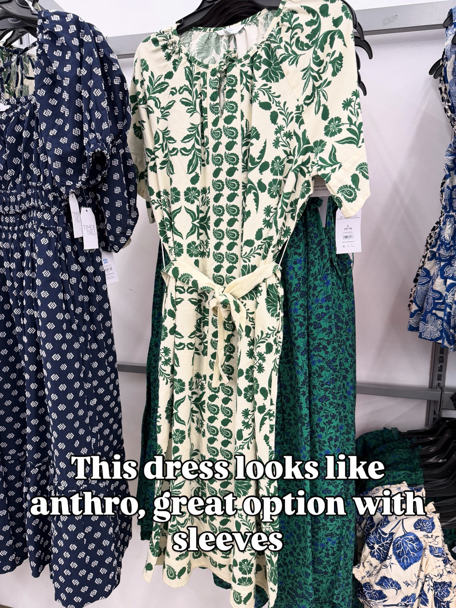Walmart midi dress with short sleeves. #walmartfashion