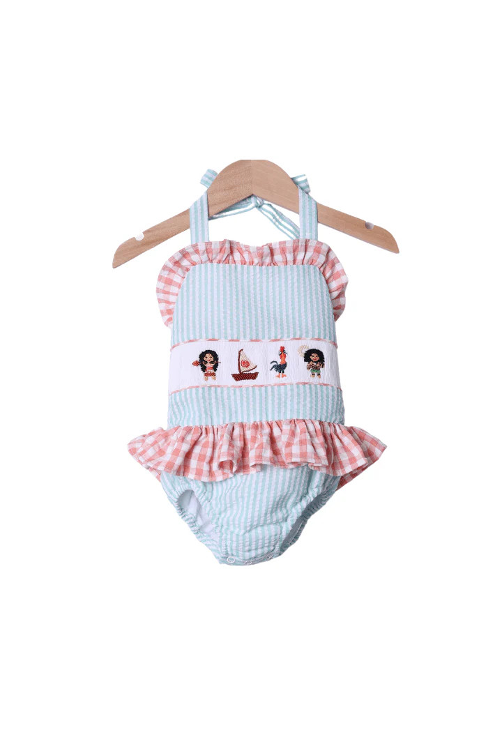 Smocked Ocean Princess One Piece Swimsuit | The Smocked Flamingo