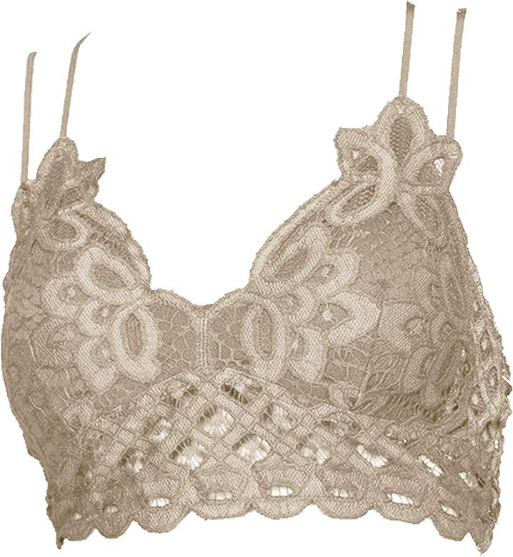 Double Strap Scalloped Lace Bralette | Amazon (US)