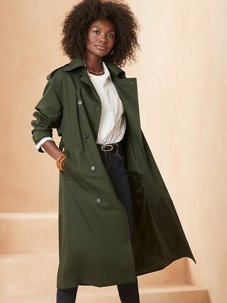Cotton Twill Trench Coat | Banana Republic Factory