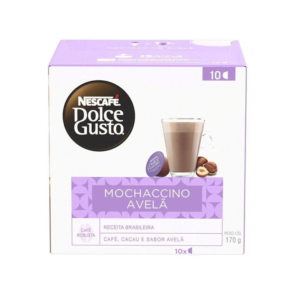 Achocolatado NESCAFE DOLCE GUSTO Mochaccino Avelã com 10 Capsulas 170g | Casas Bahia (BR)