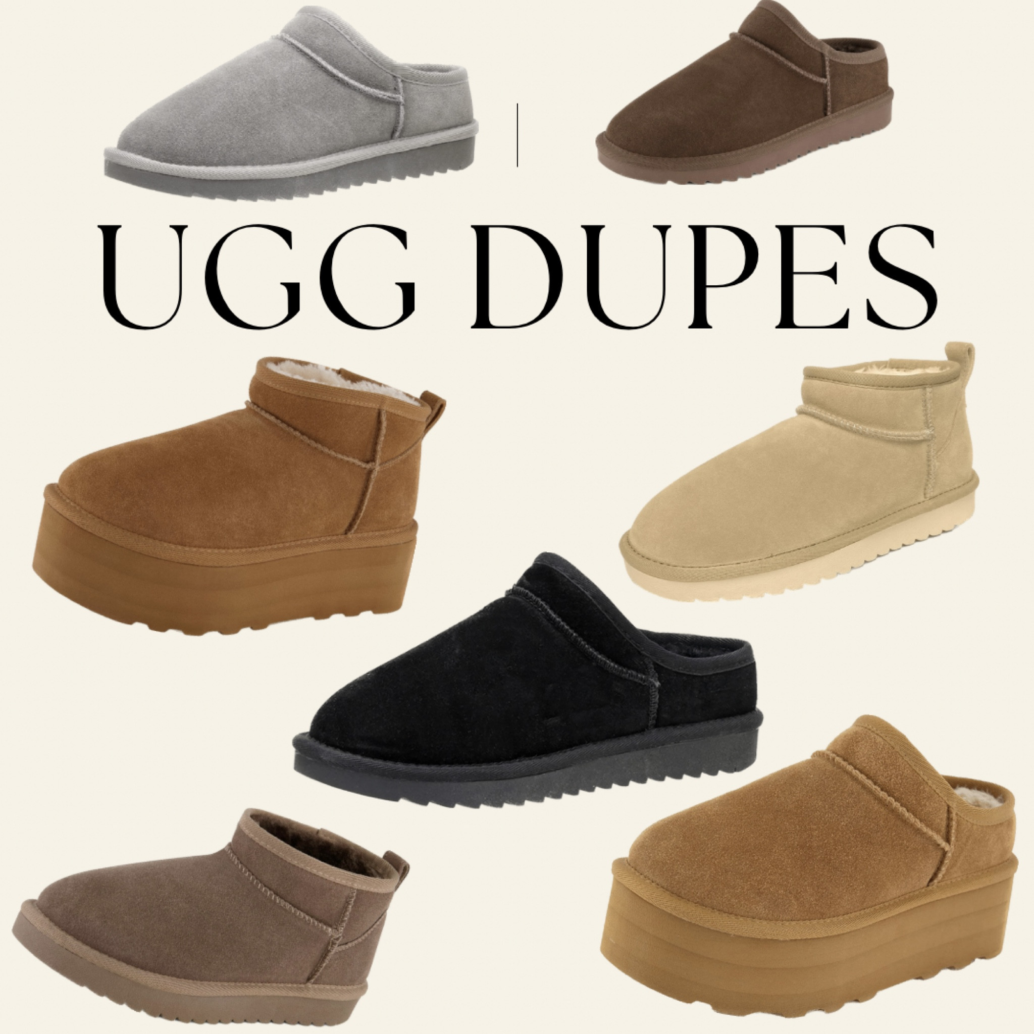 The best UGG dupes! 

#LTKSeasonal #LTKFind #LTKshoecrush