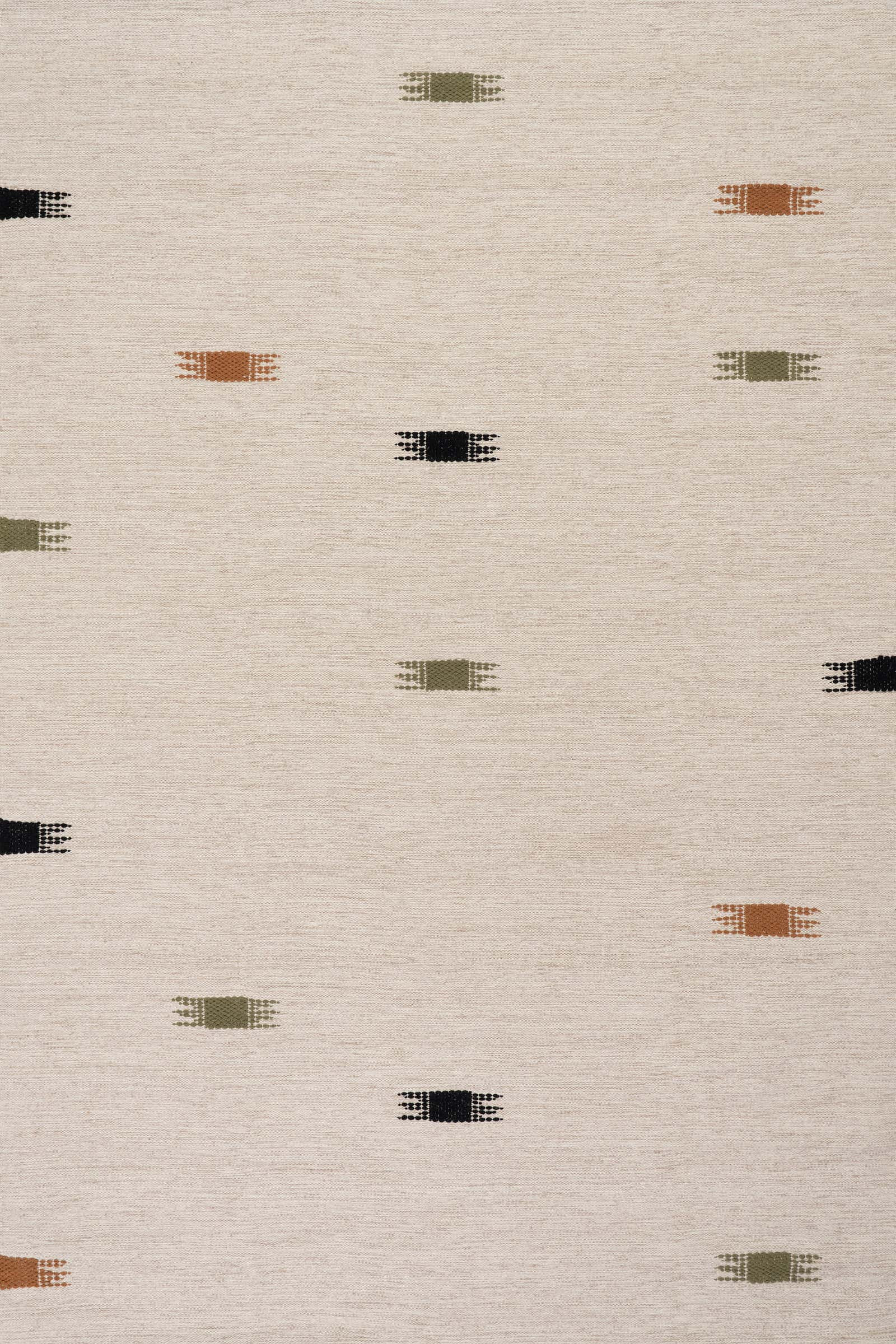 Color: BeigeLero Bohemian Dot Hand Woven Rug | Beige Beige swatchShape: RectangleRectangleSize: 4... | Rugs USA