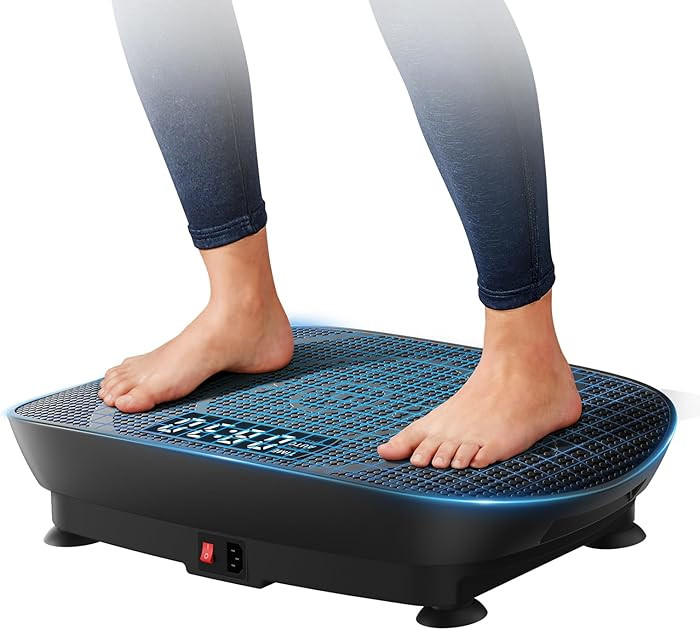 MERACH Vibration Plate Exercise Machine, Curved Vibration Plate for Lymphatic Drainage Weight Los... | Amazon (US)