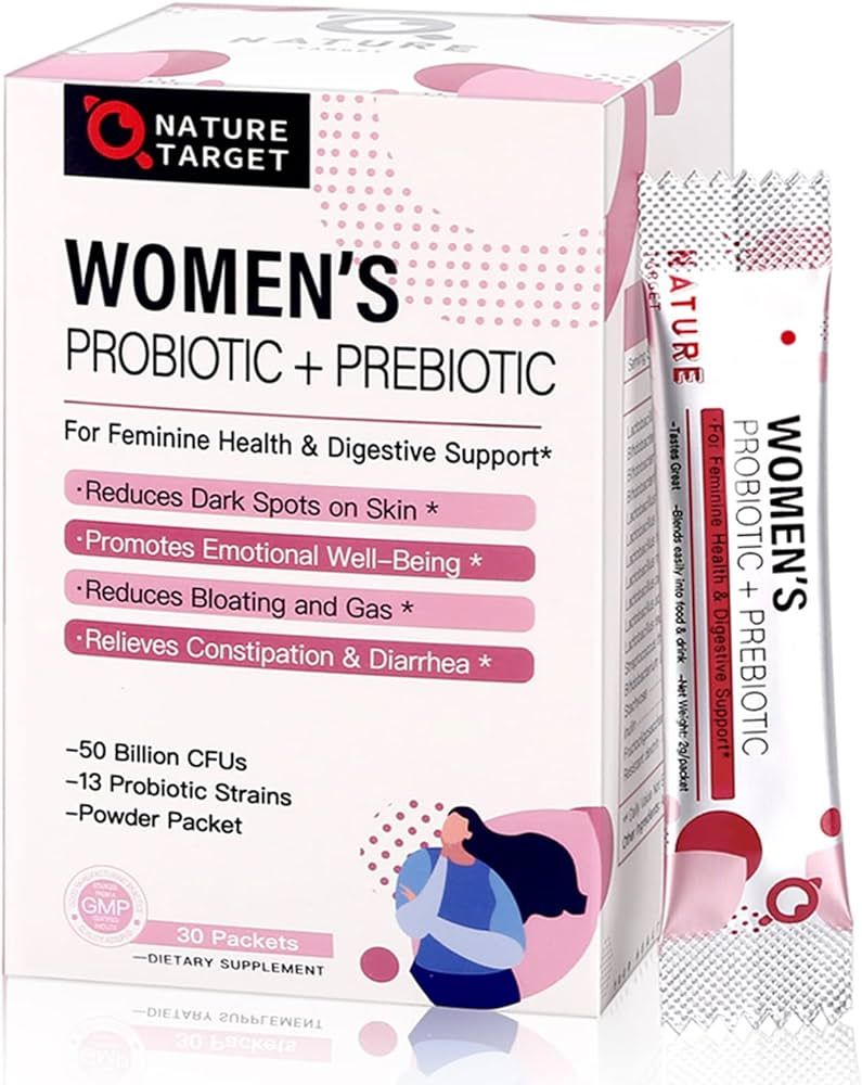Probiotics for Women Probiotic Powder Supplement - Prebiotics and Probiotics for Weight Loss, Imm... | Amazon (US)