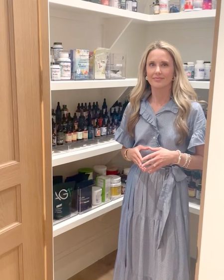 Wellness product storage dreams come true in this in-home apothecary! This clients extensive collection of tinctures, supplements, AG1, immune support and essential oils are on display for easy access by category. 
#wellness #homeorganization #healthyhome #apothecary #naturalliving #immunesupport

#LTKHome #LTKFitness #LTKActive